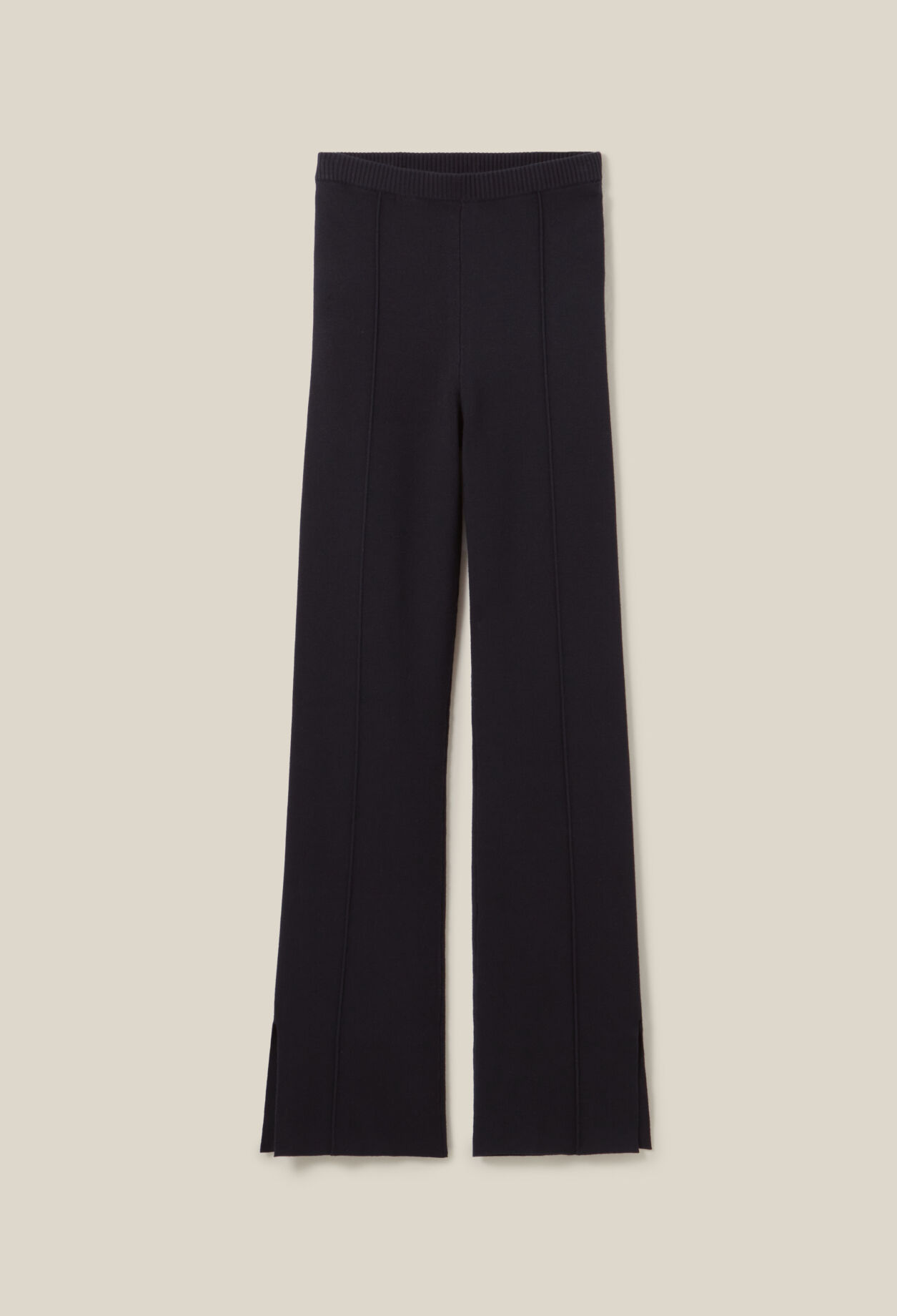 Pantalón tejido azul marino