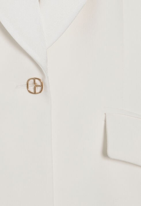 Chaqueta de sastre blanca