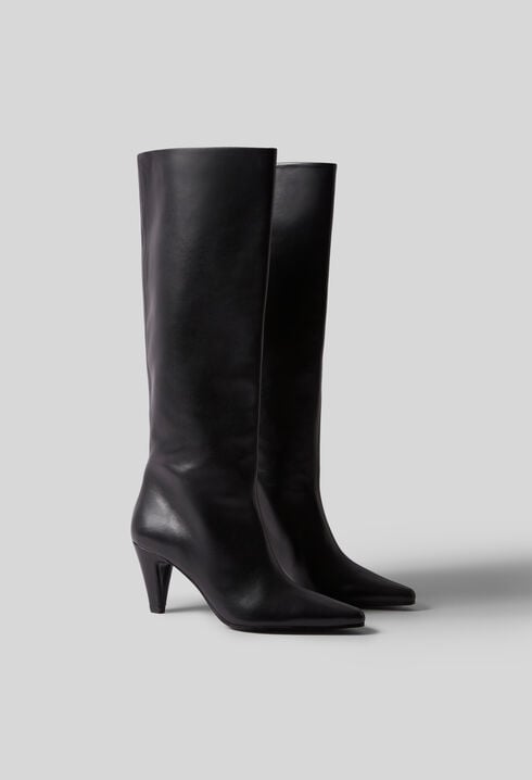 Botas altas de piel