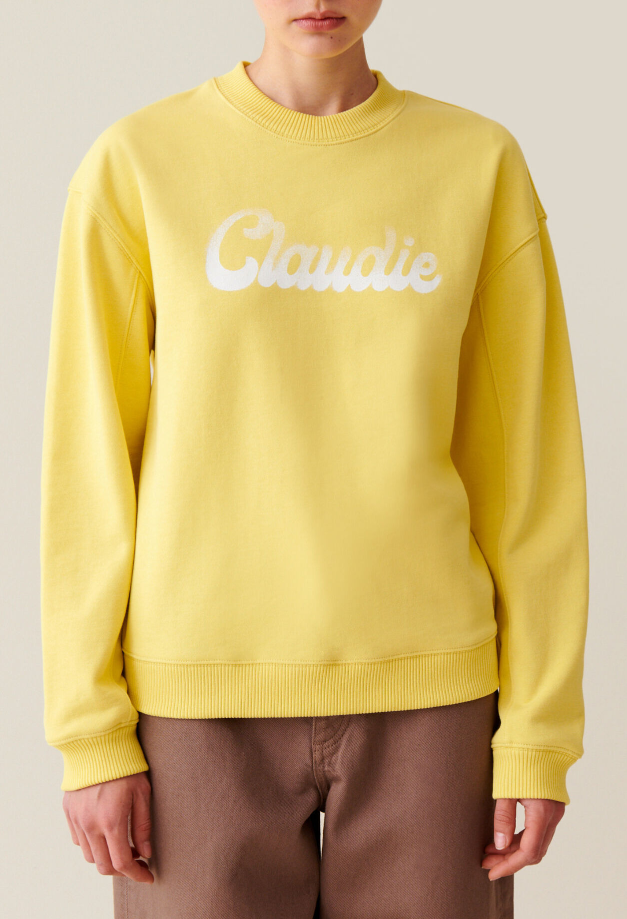 Sudadera amplia Claudie estampada