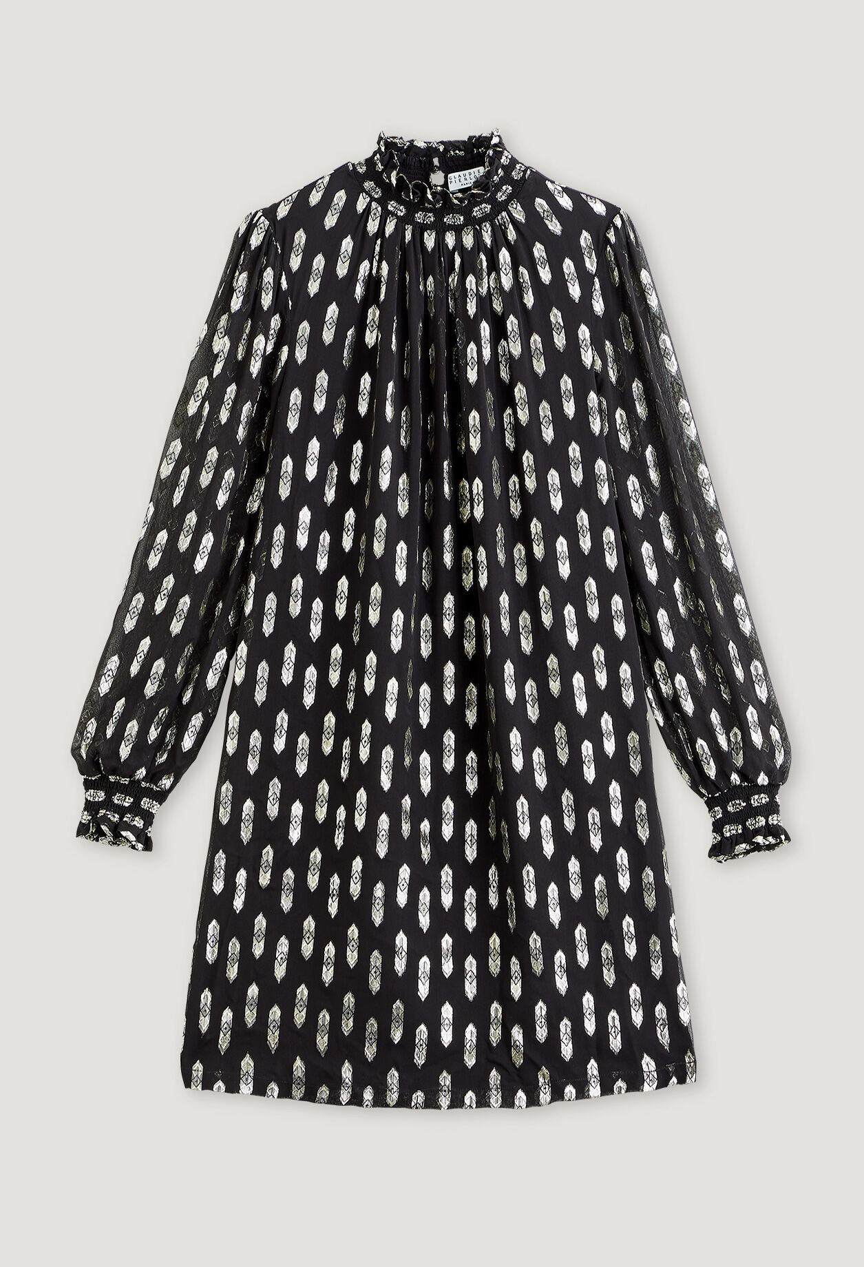 Vestido negro bordado