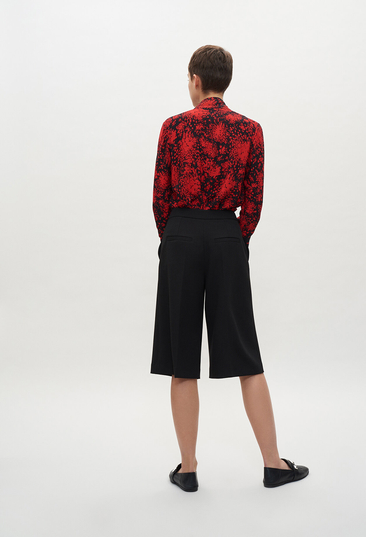 Falda pantalón negra
