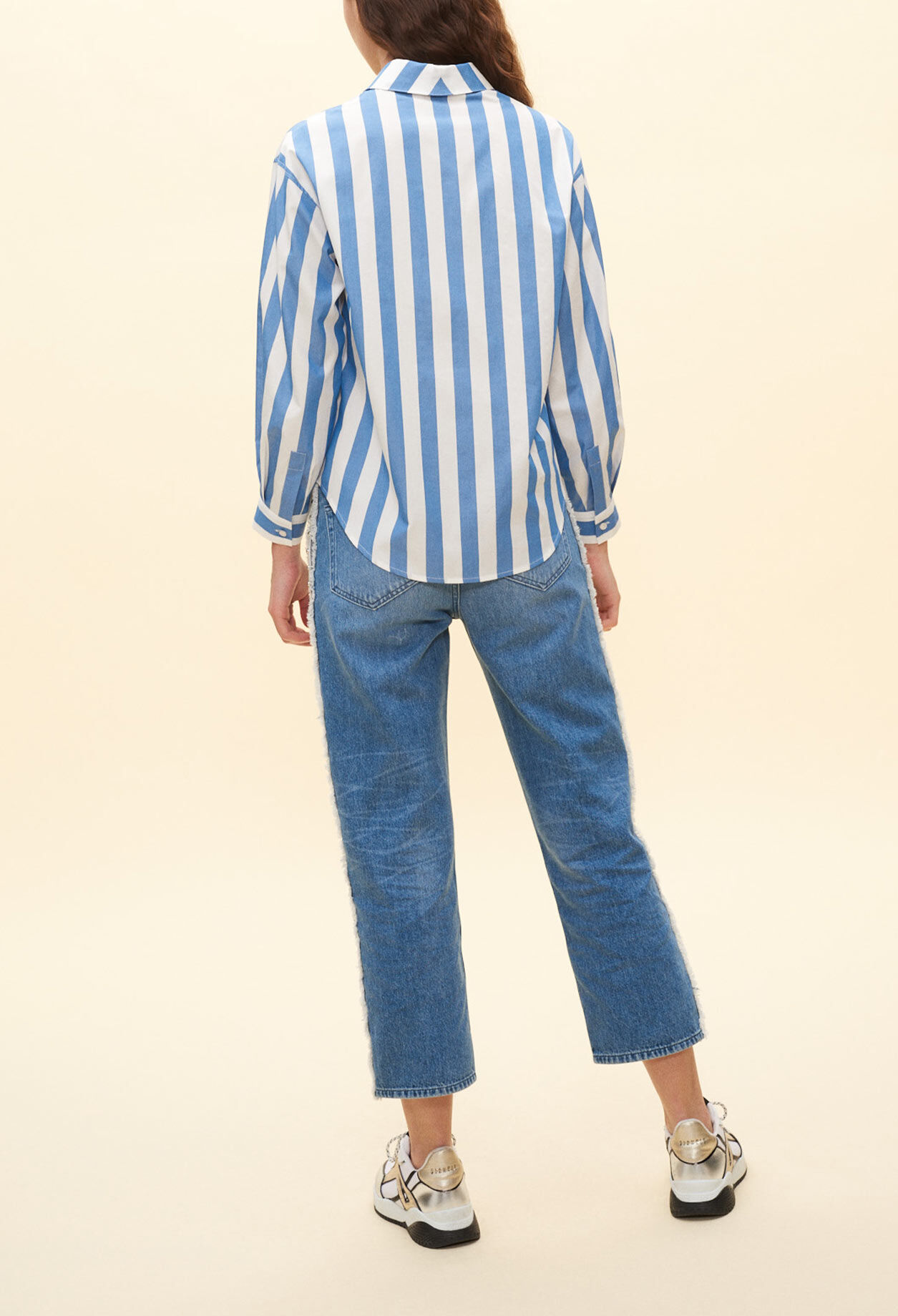 Camisa amplia de rayas