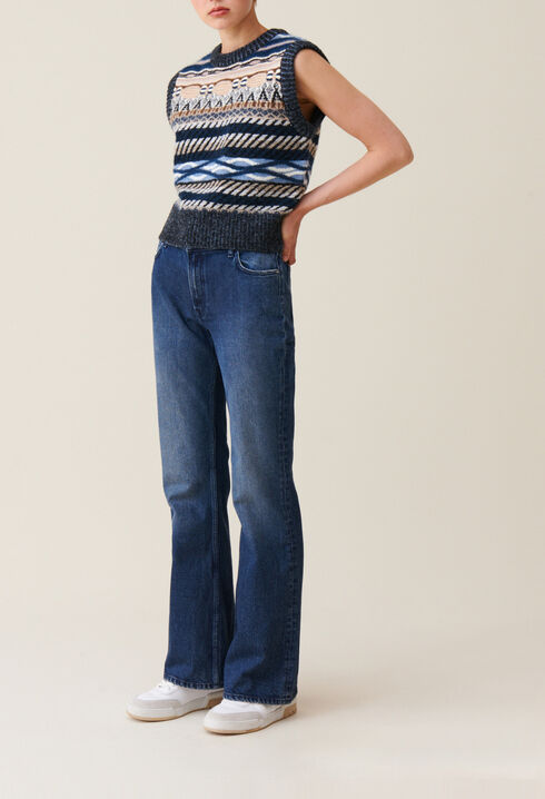 Vaqueros denim acampanados