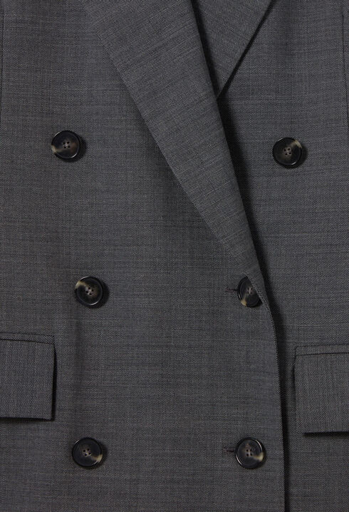 Chaqueta cruzada de traje