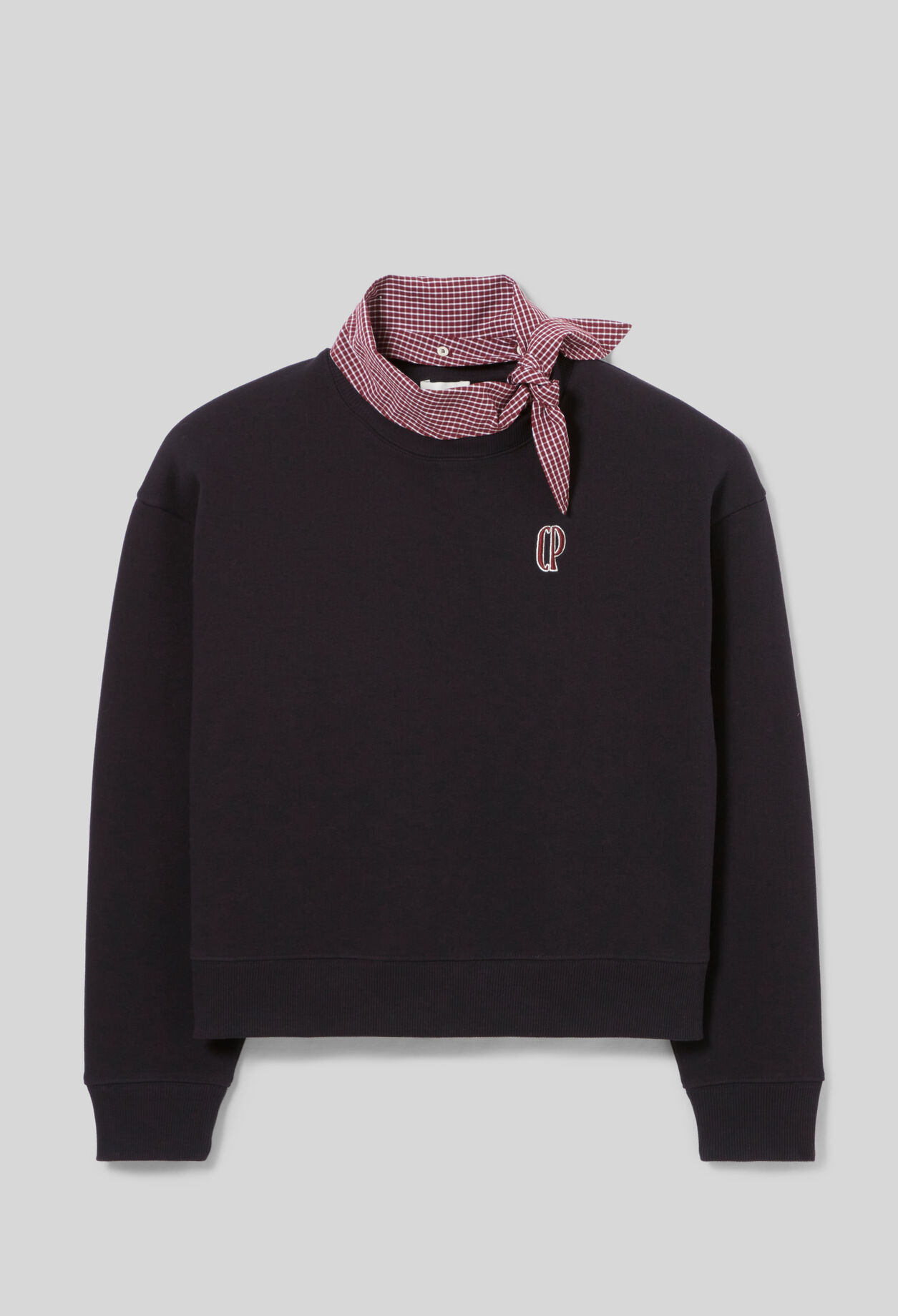 Sudadera con cuello pañuelo