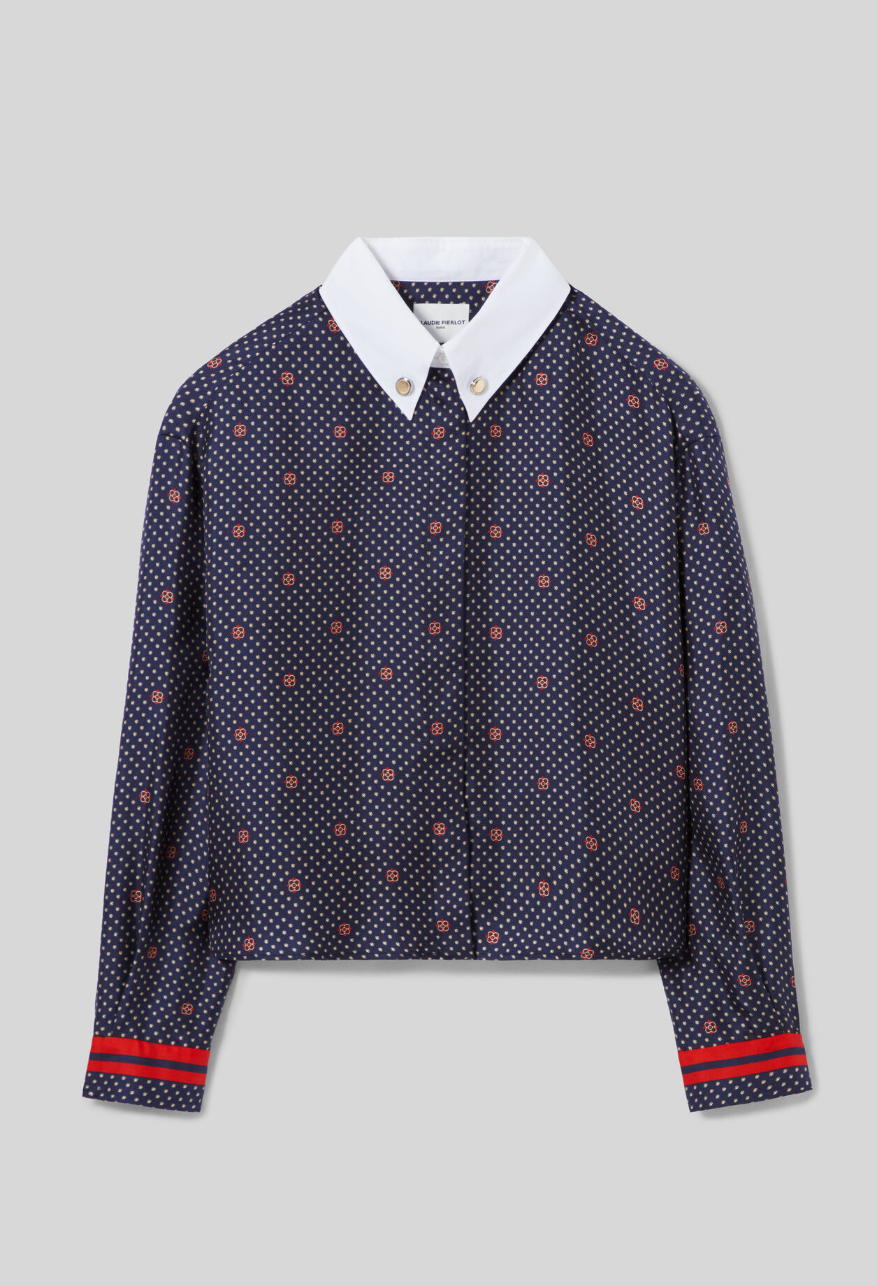 Camisa estampada de seda