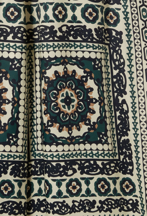 Pantalón ancho fluido estampado
