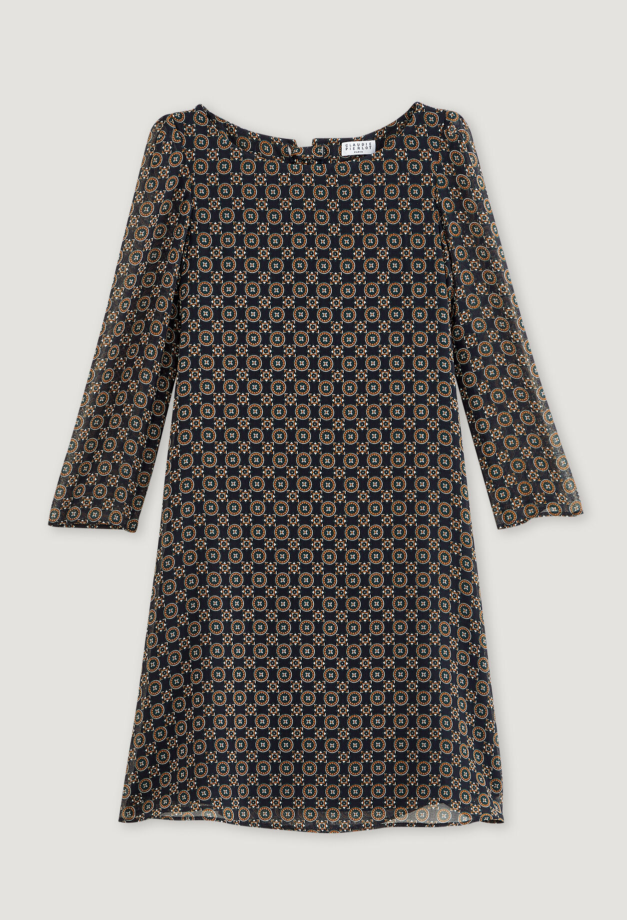 Vestido midi estampado
