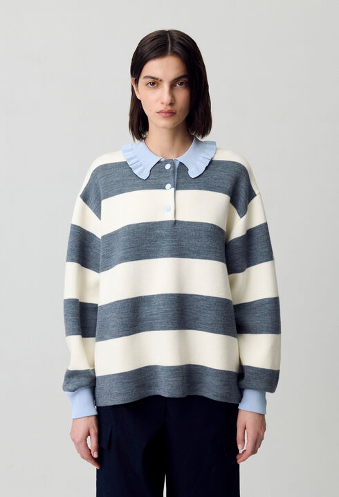 Polo de rayas anchas.