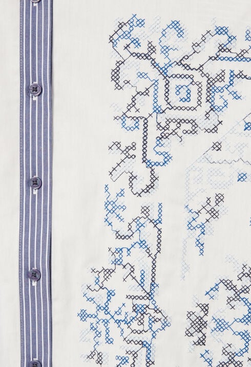 Camisa de algod&oacute;n a rayas