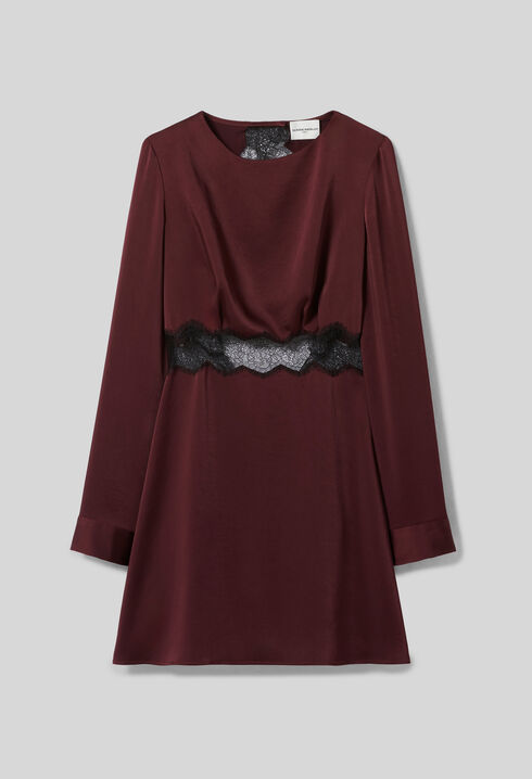 Vestido corto satinado