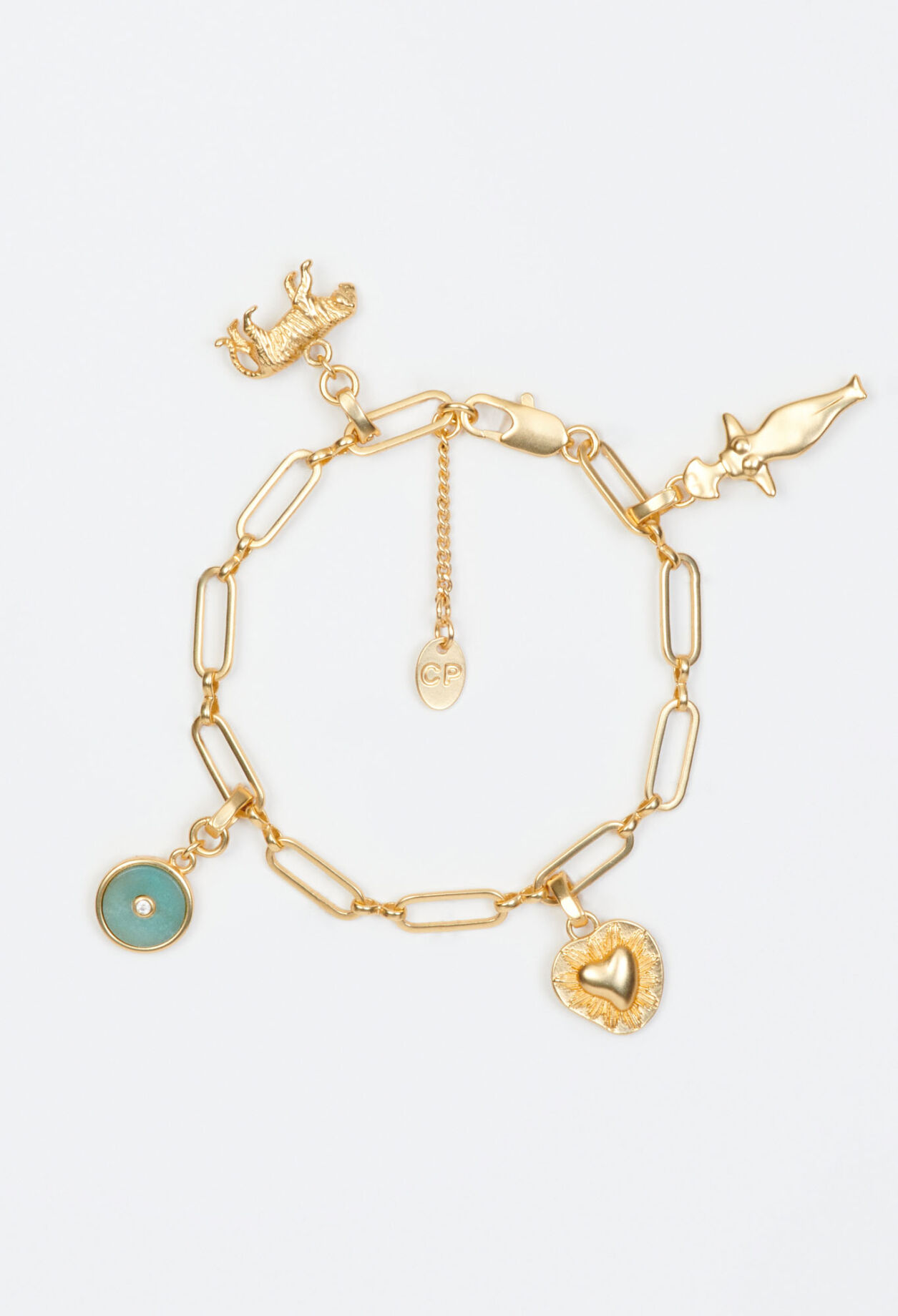 Pulsera de mallas doradas