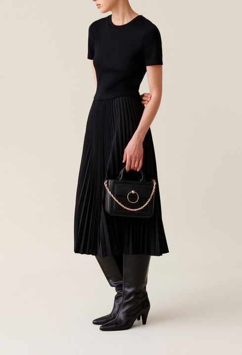 Vestido Twist de dos materiales