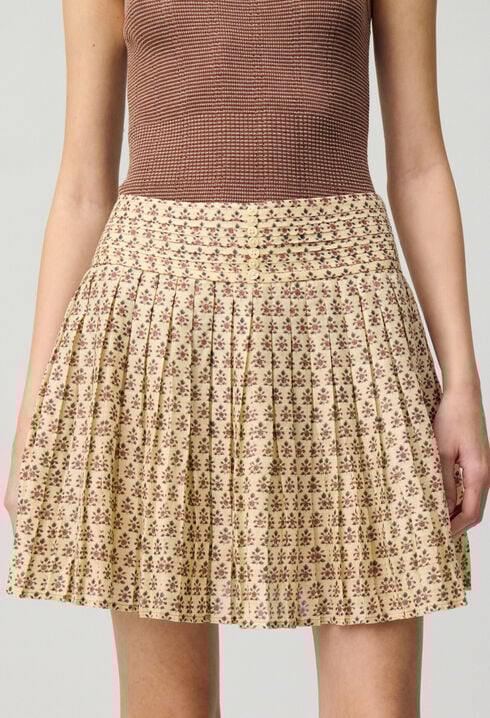 Falda corta estampada
