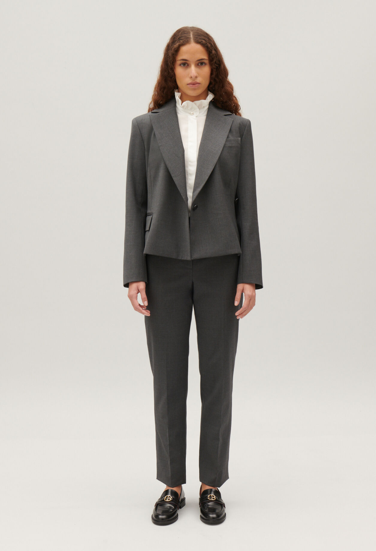 Pantalón sastre gris chiné