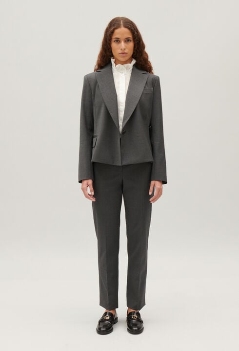 Pantalón sastre gris chiné