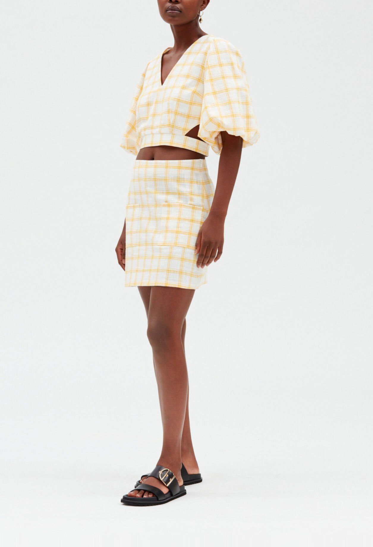 Falda corta de cuadros