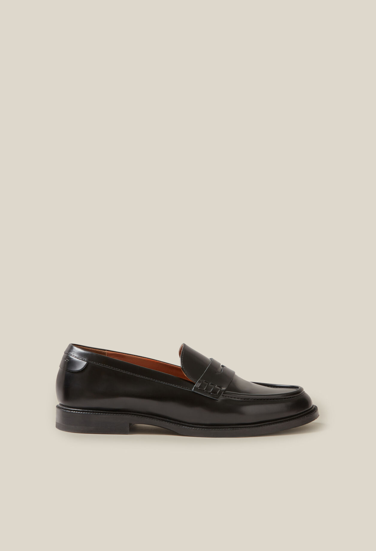 Mocasines de cuero negro