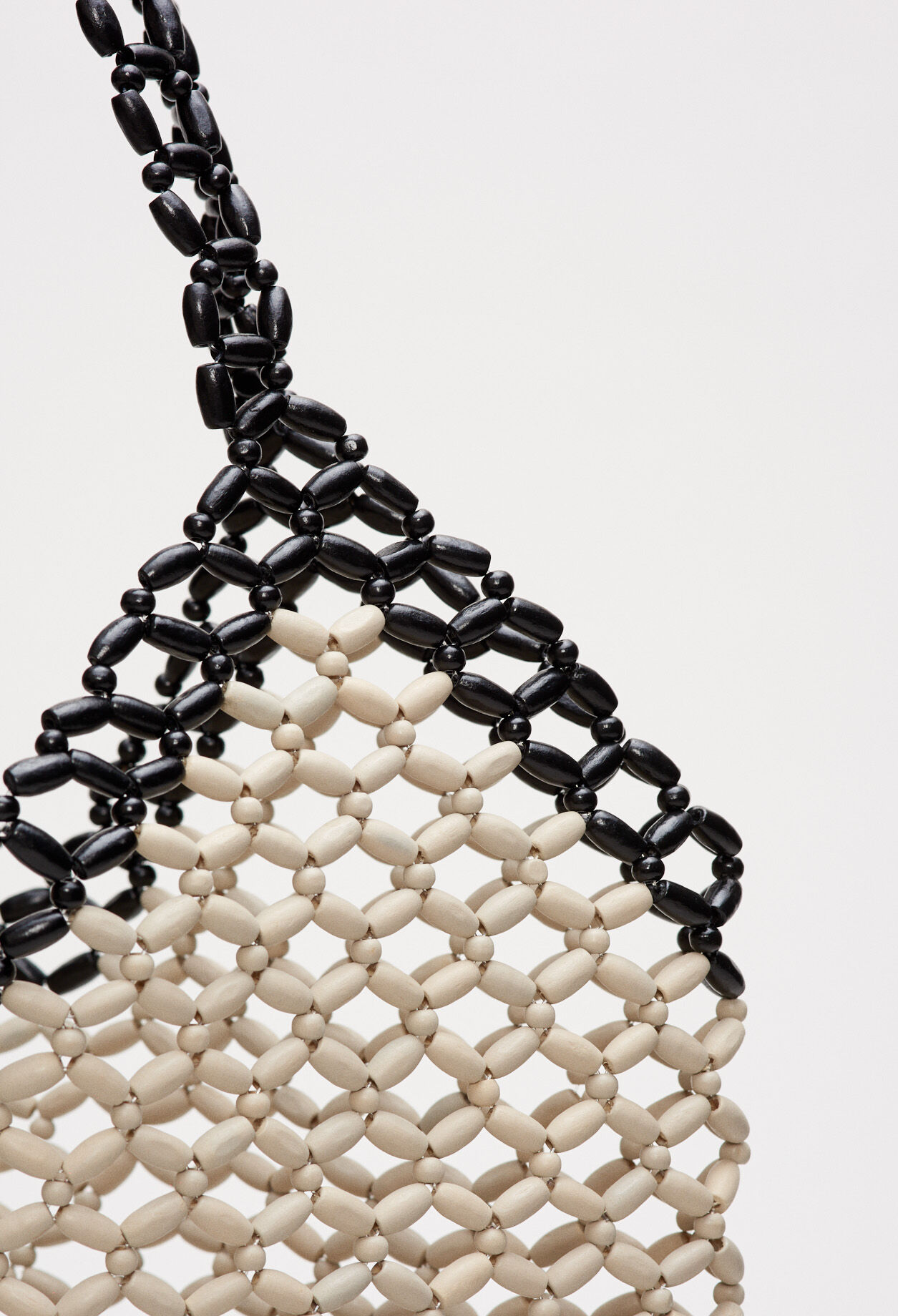 Bolso de perla de madera