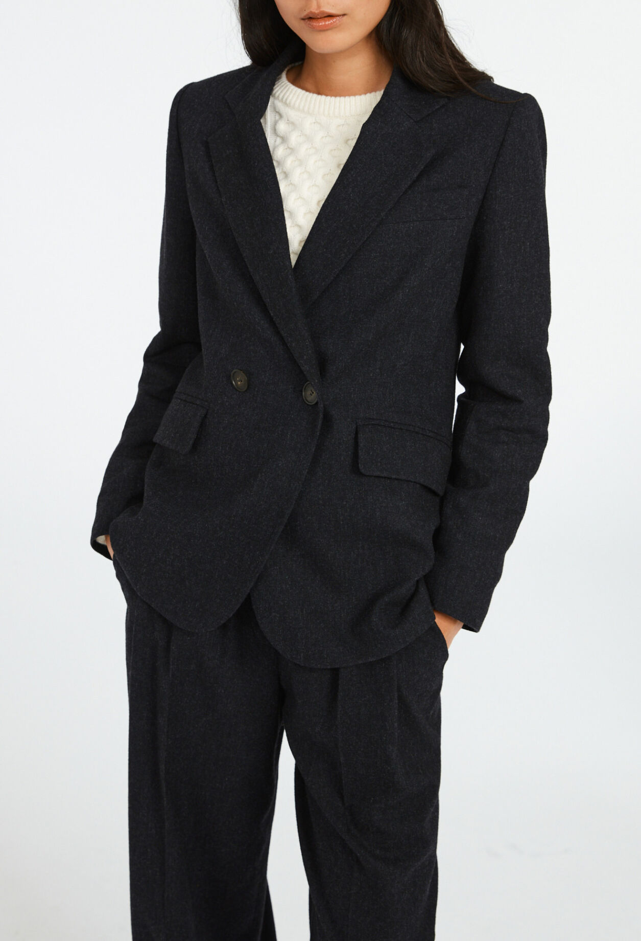 Chaqueta con doble abotonado
