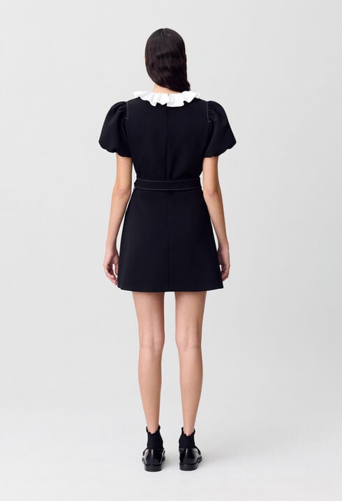 Vestido corto con cuello