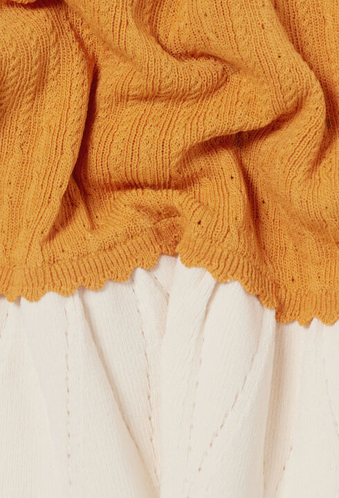 Top de punto cuello redondo