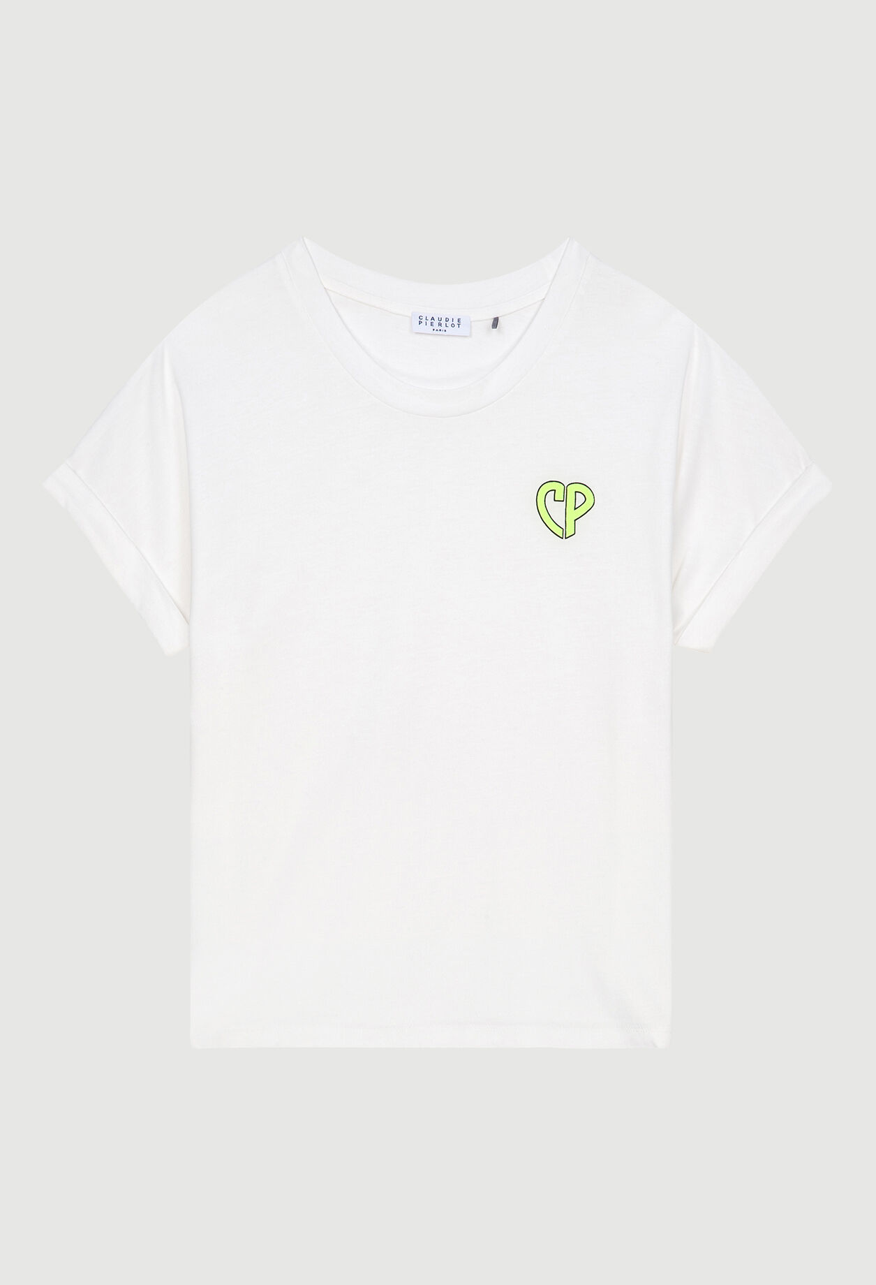 Camiseta blanca de manga corta