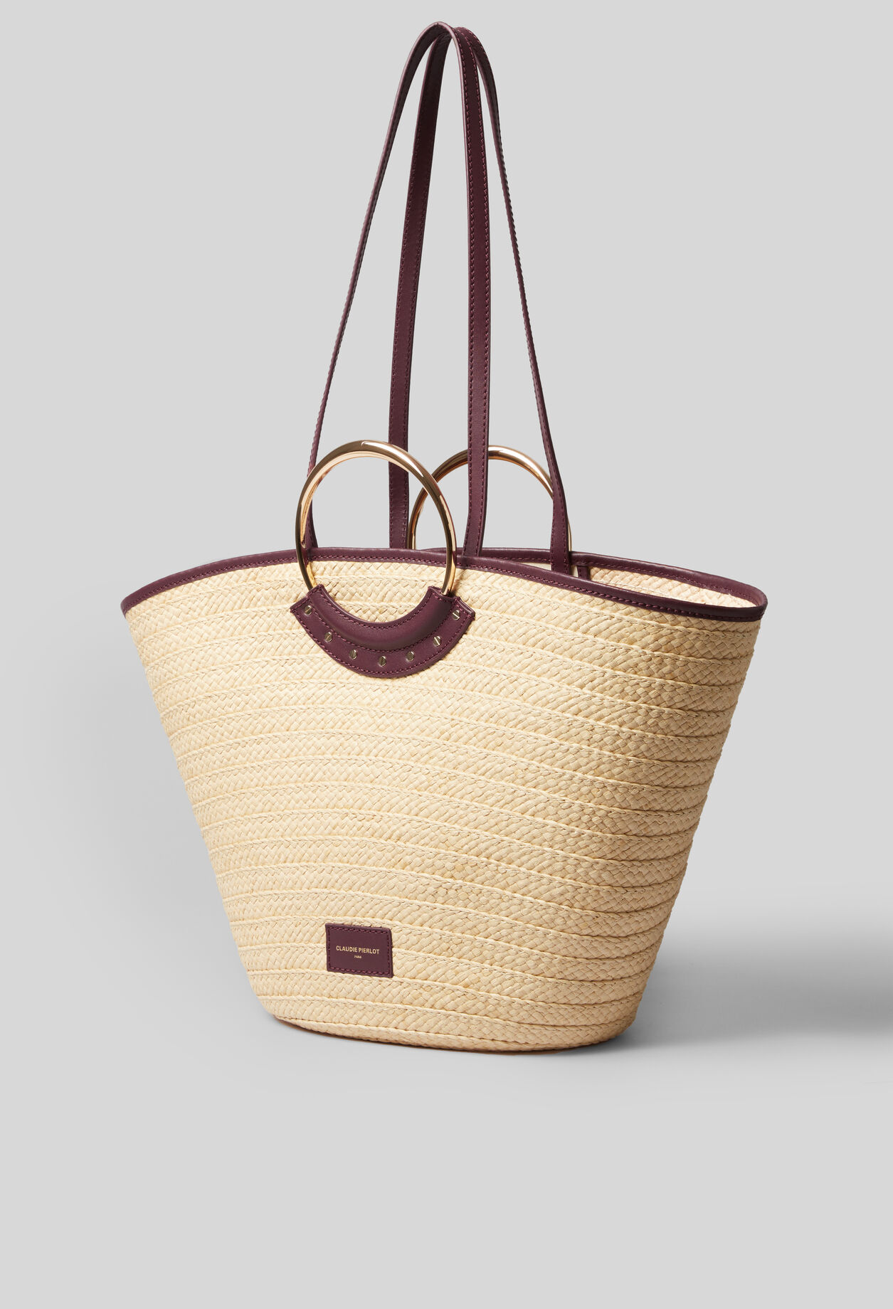 Bolso de rafia con asas trenzadas