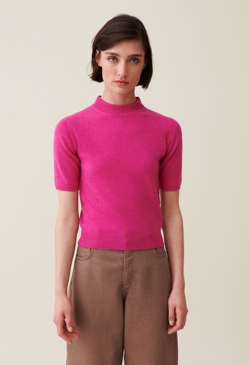 Jersey de lana cuello alto