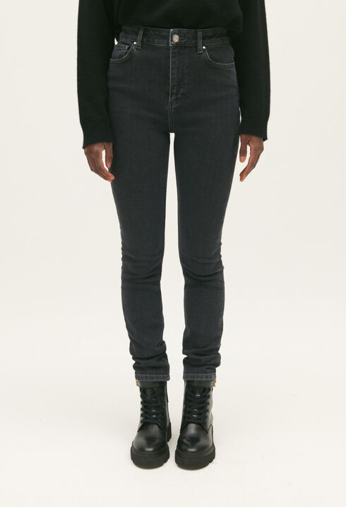 Vaquero skinny gris antracita