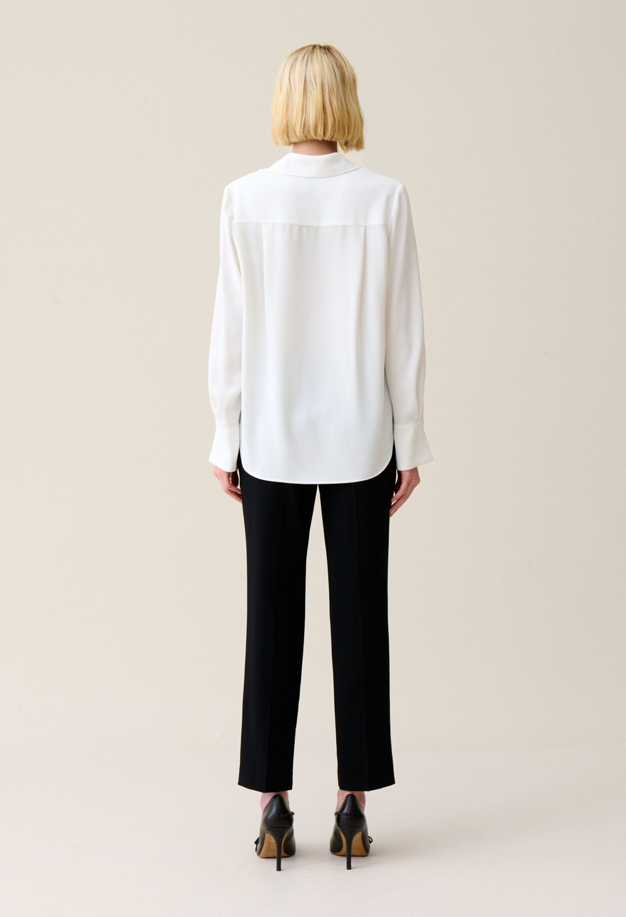 Blusa fluida en crudo