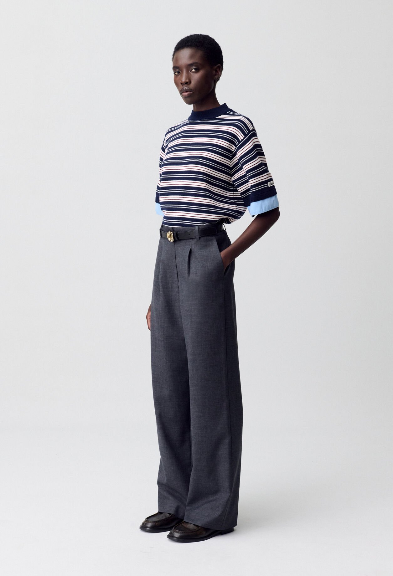 Pantalón de traje ancho