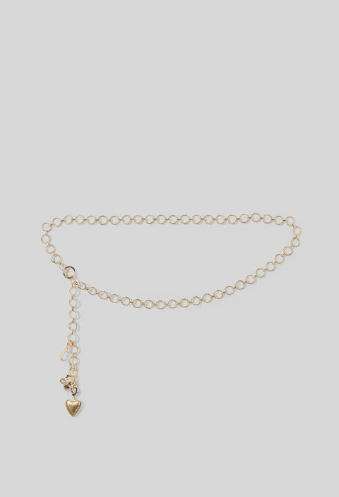 Cintur&oacute;n de cadena dorada con charms