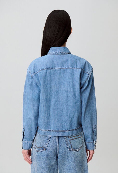 Camisa denim oversize