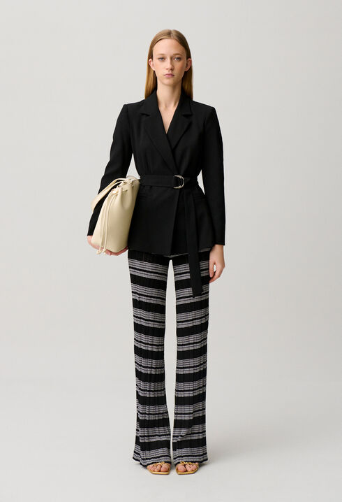 Chaqueta sastre lisa entallada