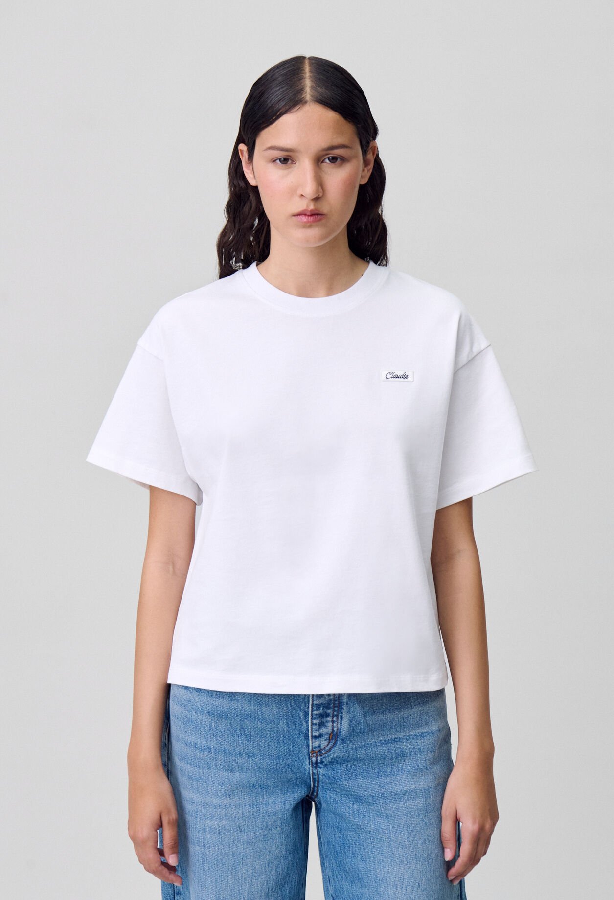 Camiseta de algodón de corte amplio