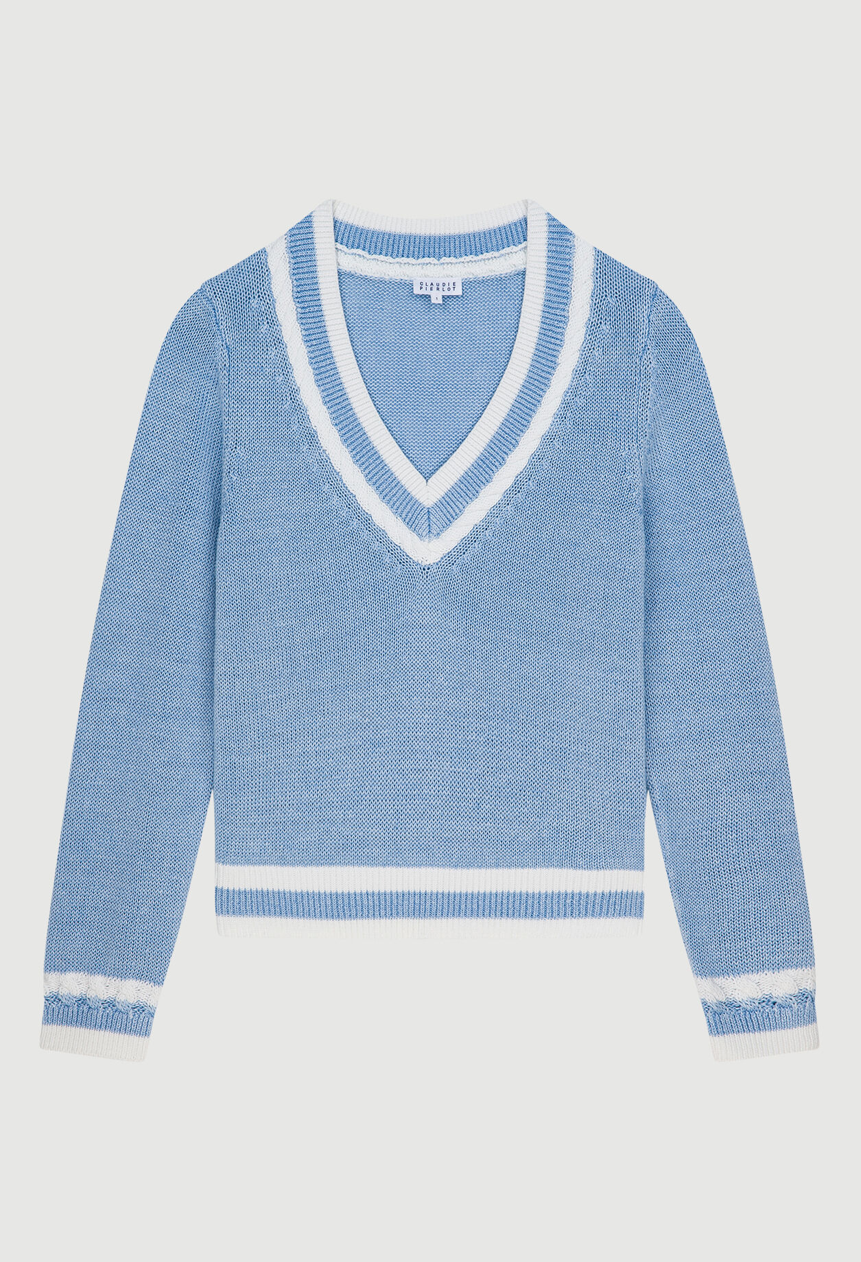 Jersey de lino azul cielo