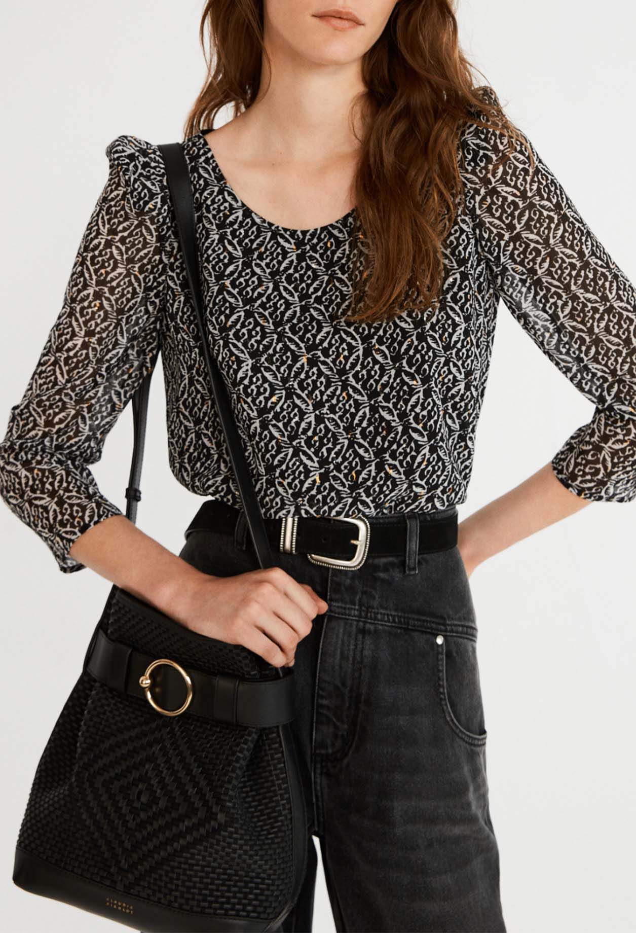 Blusa blanca fluida