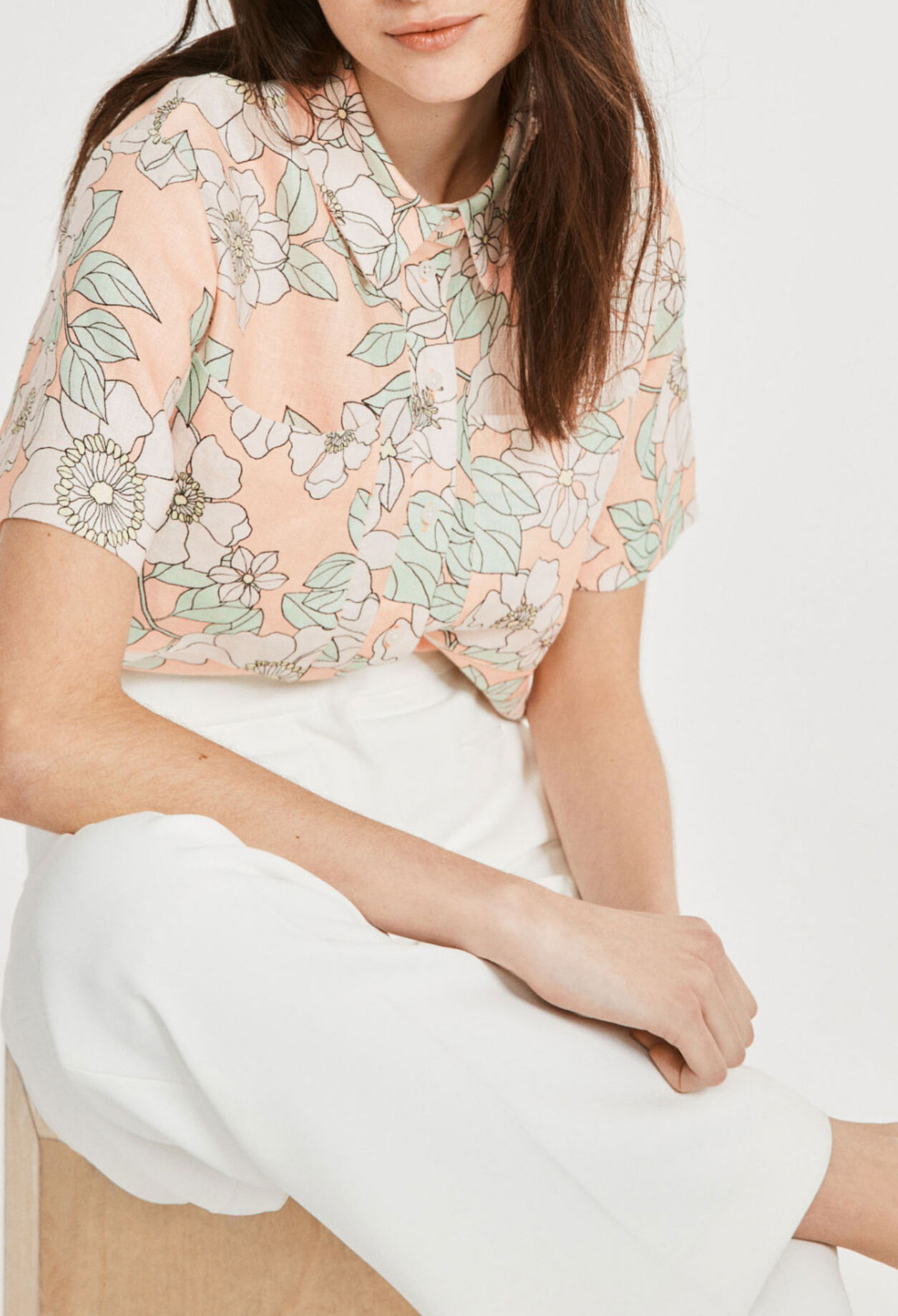 Camisa de manga corta estampada