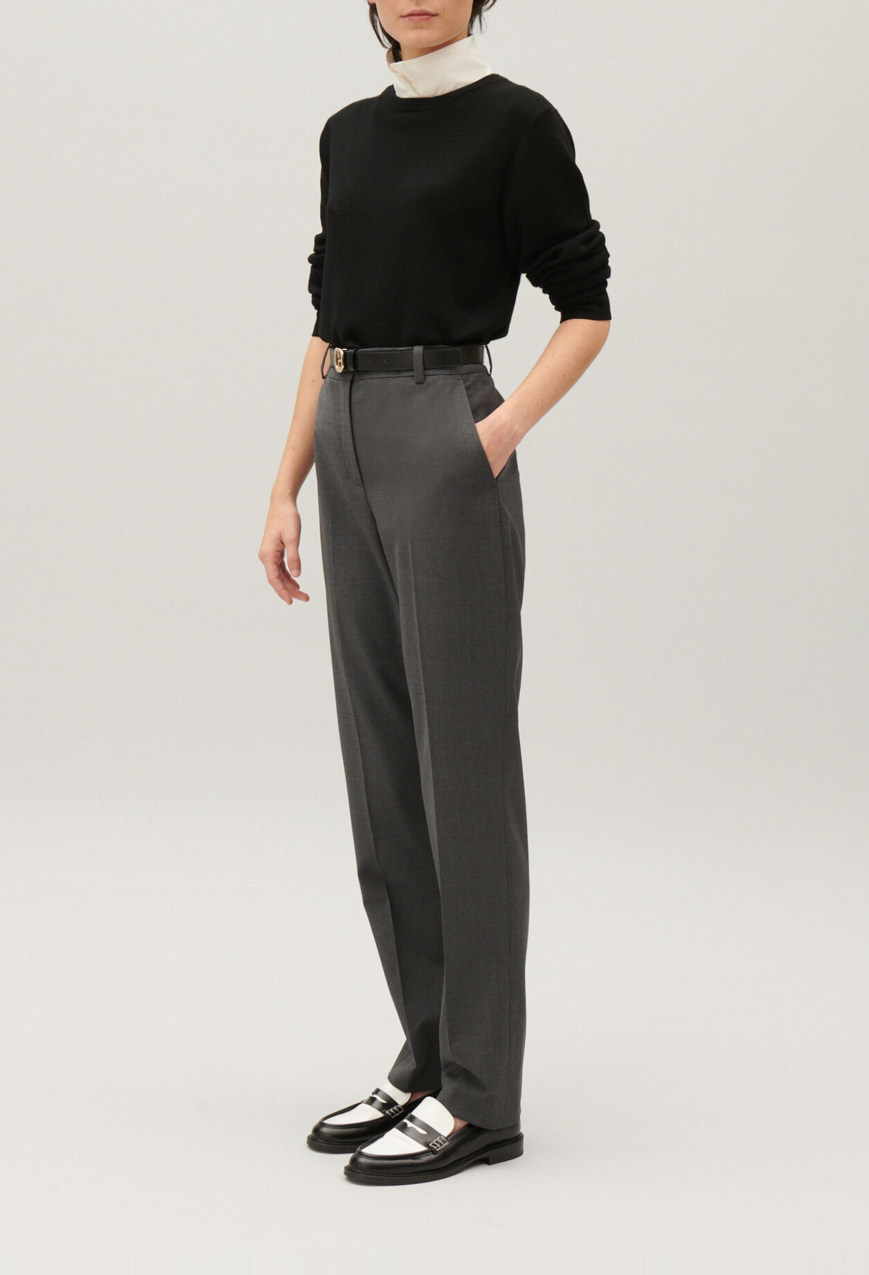 Pantalón sastre gris chiné