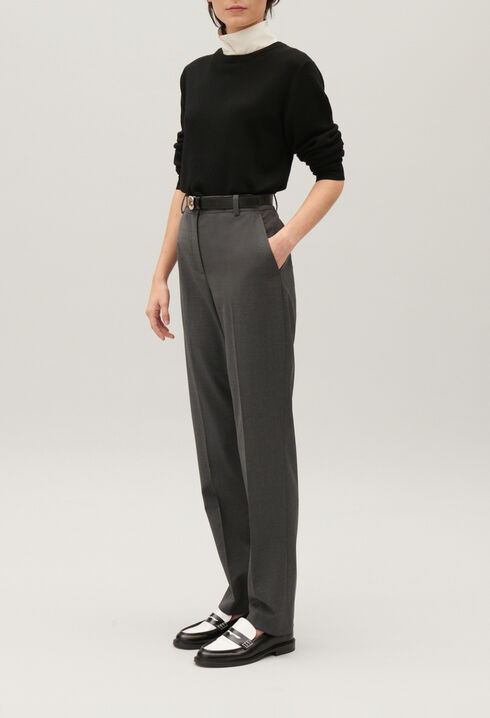 Pantalón sastre gris chiné