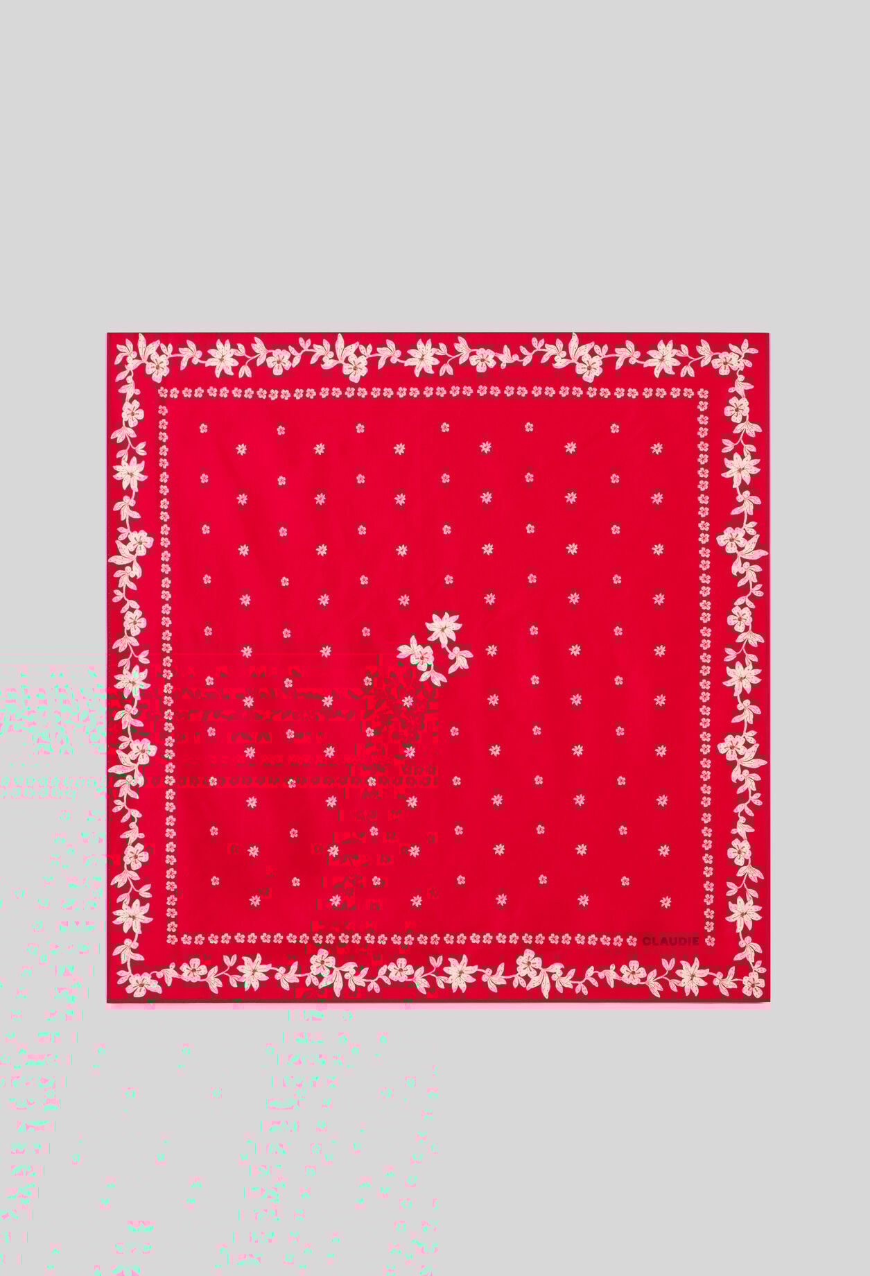 Foulard carr&eacute; imprim&eacute;