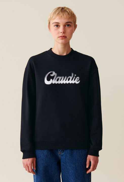 Sudadera amplia Claudie estampada