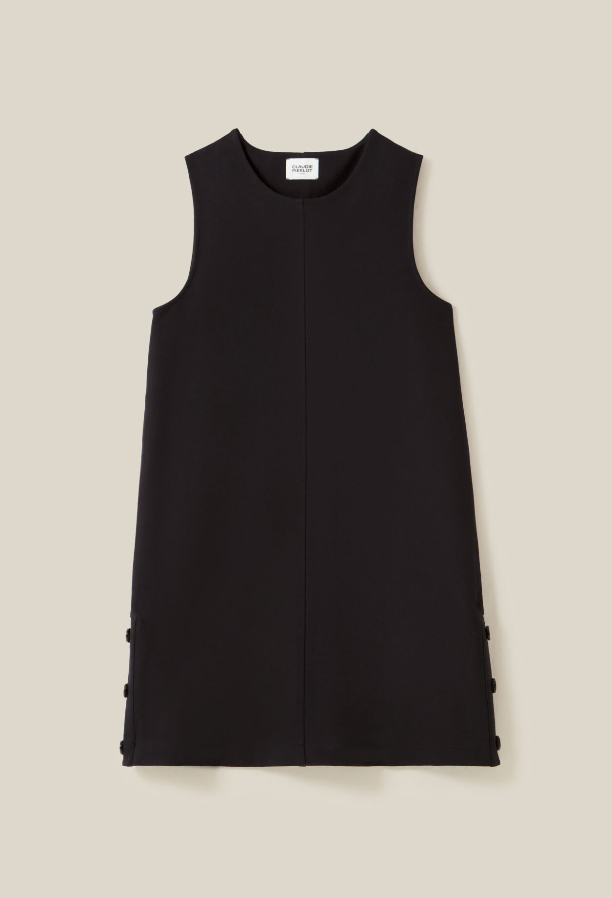 Vestido corto sin mangas