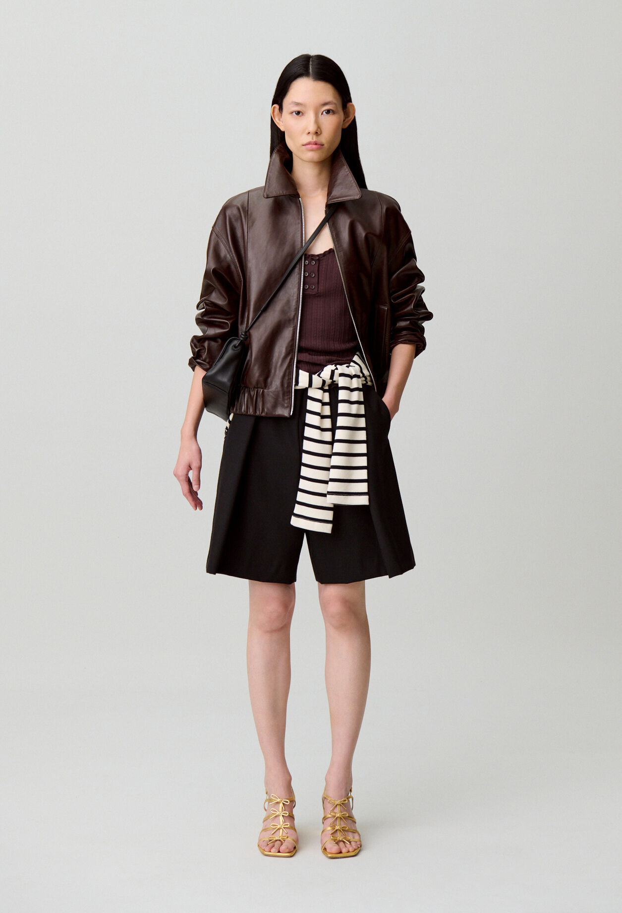 Bermudas sastre de mezcla de lana