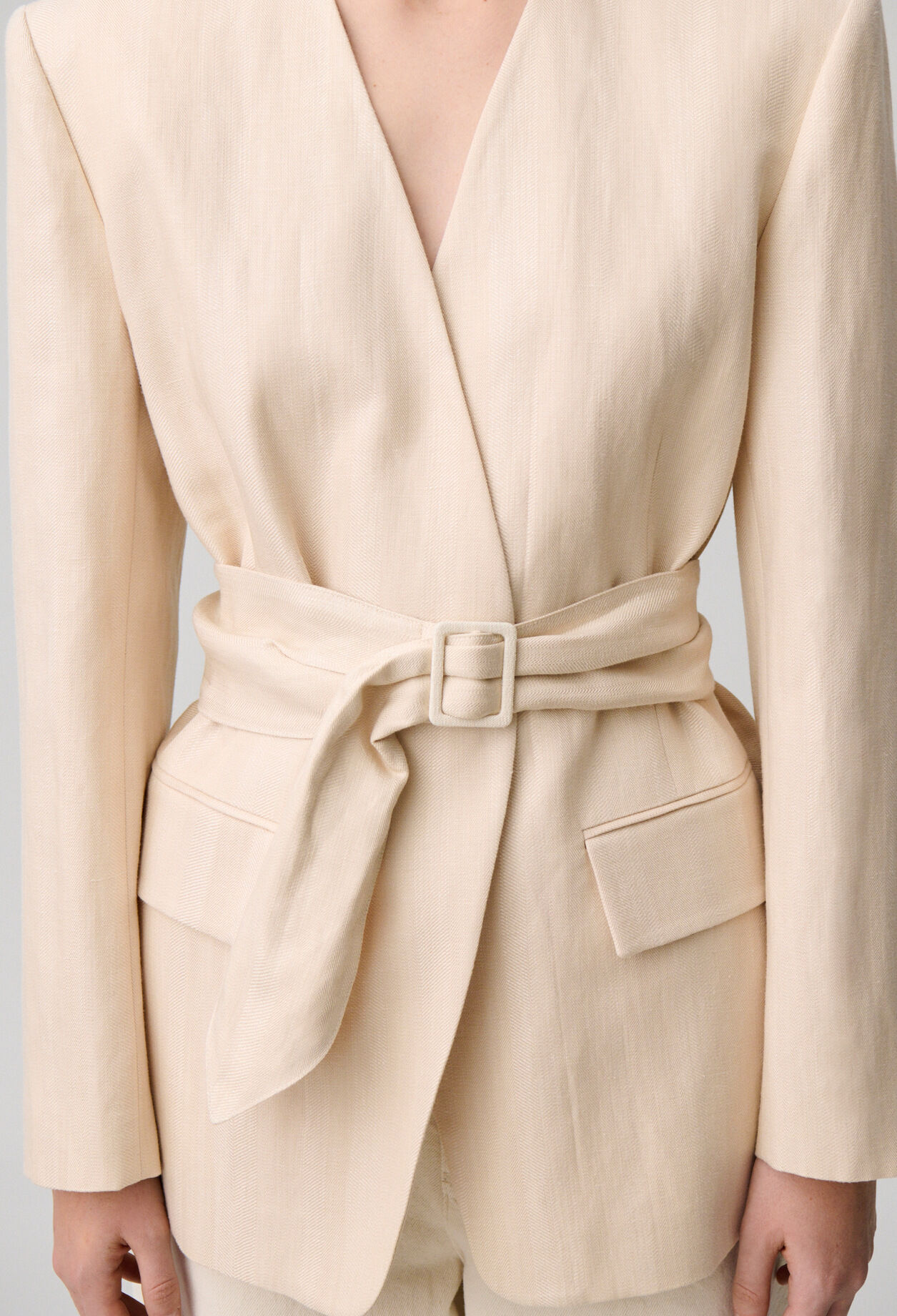 Chaqueta sastre cuello kimono