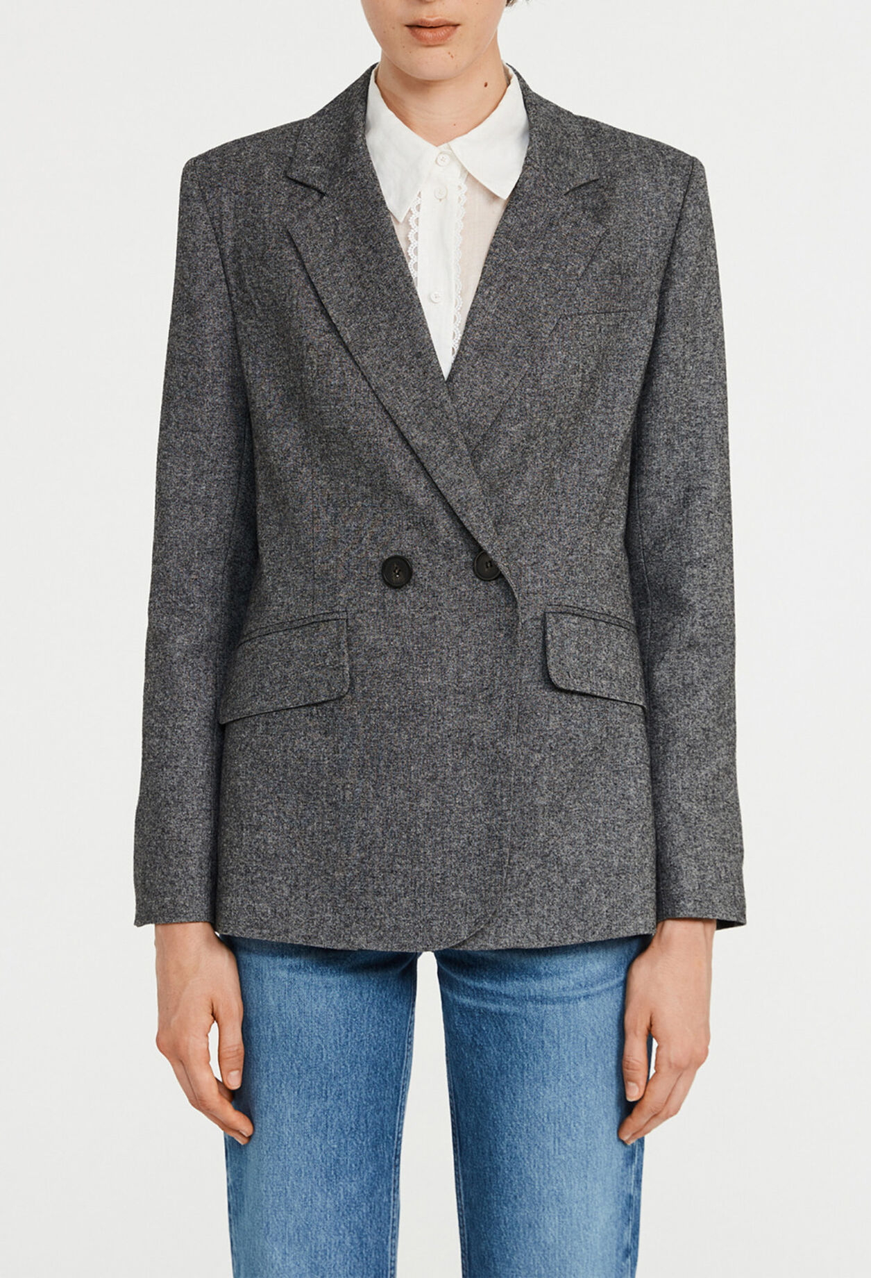 Chaqueta de traje a rayas