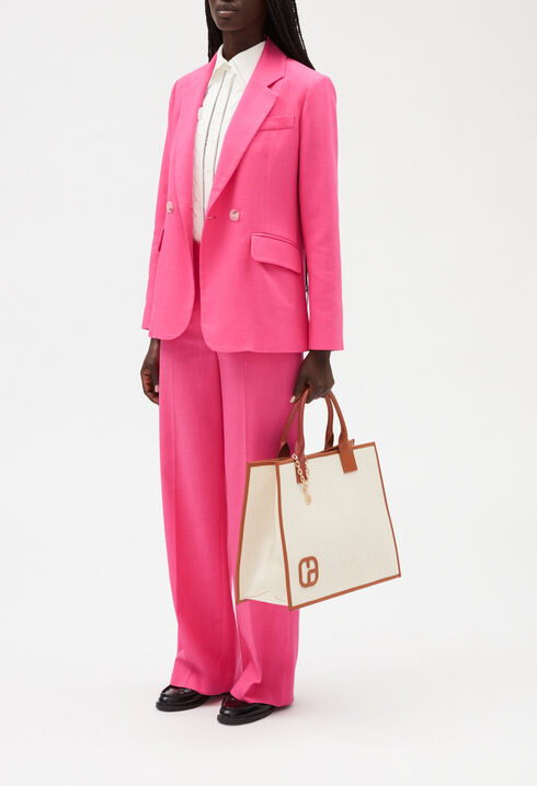 Chaqueta de traje en rosa