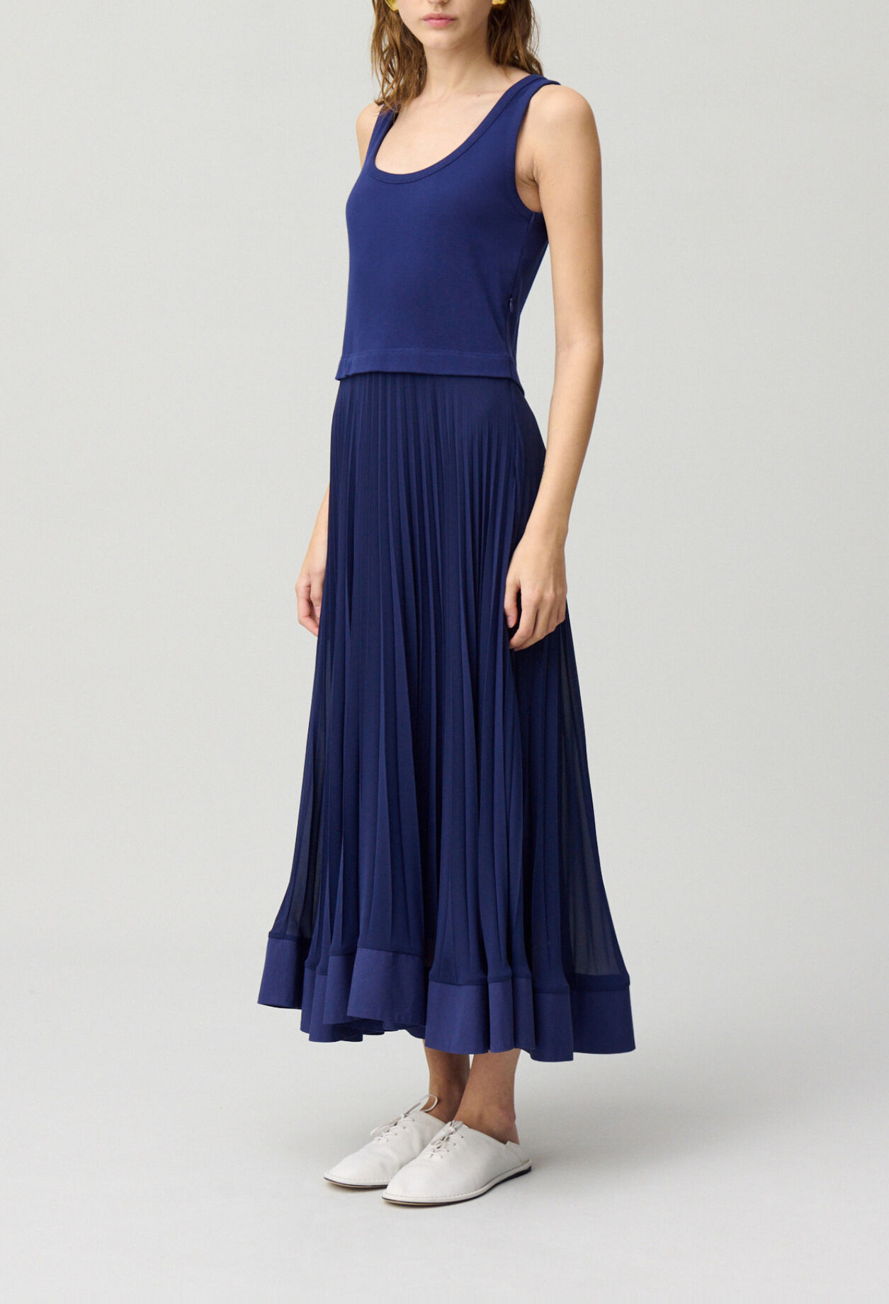 Vestido largo con trampantojo